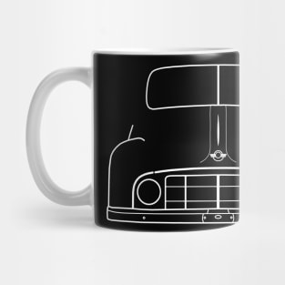 Morris Minor MM classic car outline (white) Mug